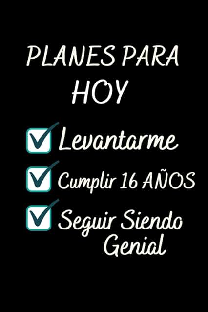 16 AÑOS Siendo Genial: Diario Cuaderno de Notas 107 Pagine A5 , Regalos Cumpleaños Niñas Chico 16 Años , Apuntes o Agenda , Regalos Adolescentes Originales Cumpleaños