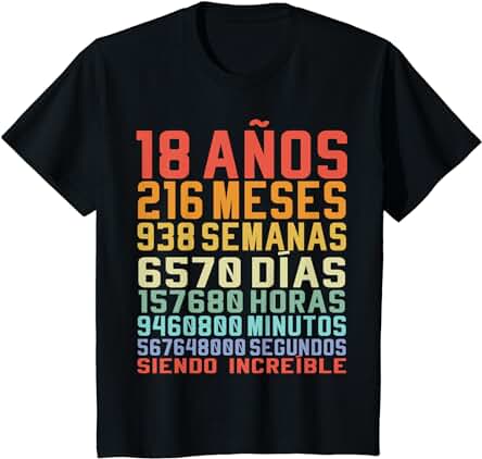 18 Años Divertido Regalo de Cumpleaños 18º Aniversario Camiseta