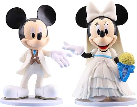 2 Decoraciones De Boda, Figuras De Tradición De Boda De Mickey y Minnie, Suministros De Fiesta Temáticos De Mickey, Decoraciones De Boda Blancas Divertidas Regalo Para Recién Casados 2 Decoraciones De Boda, Figuras De Tradición De Boda De Mickey y Minnie, Suministros De Fiesta Temáticos De Mickey, Decoraciones De Boda Blancas Divertidas Regalo Para Recién Casados