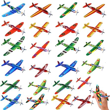 24 Piezas Aviones Planeadores Para Niños | Avion Planeador, Aviones De Planeo, Aviones De Poliespan, Juguete Para Niños y Niñas Para Cumpleaños Infantiles Rifa Bolsa De Escuela Regalo Sorpresa 24 Piezas Aviones Planeadores Para Niños | Avion Planeador, Aviones De Planeo, Aviones De Poliespan, Juguete Para Niños y Niñas Para Cumpleaños Infantiles Rifa Bolsa De Escuela Regalo Sorpresa