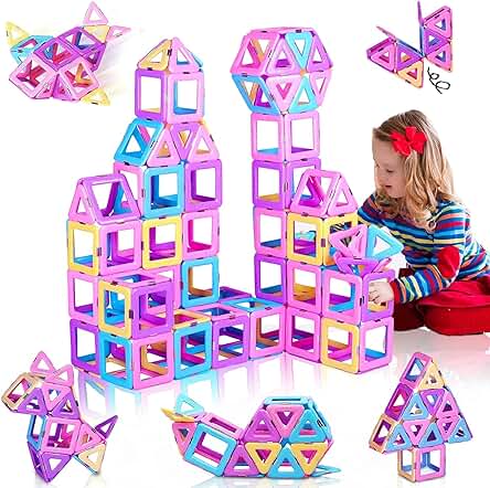 36 Piezas Magneticas Juguetes Niños 3 4 5 6 7 Años Construcciones Bloques Juego Imanes Montessori Cumpleaños Navidad Regalo