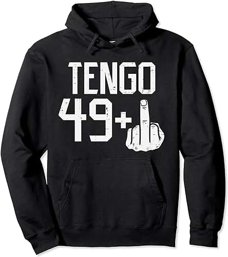 49 + Dedo Medio Fiesta Humor 50 anos Cumpleanos Regalo Sudadera con Capucha