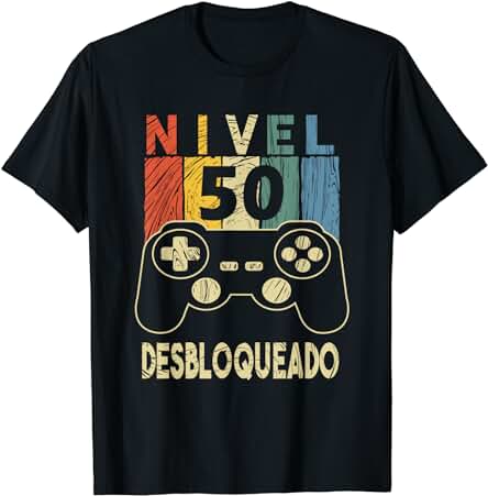 50 Años Cumpleaños Nivel 50 Desbloqueado 50 Años Cumpleaños Camiseta