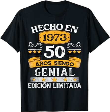 50 Años Cumpleaños Regalo Hombre Hecho En 1973 Hecho En 1973 Camiseta