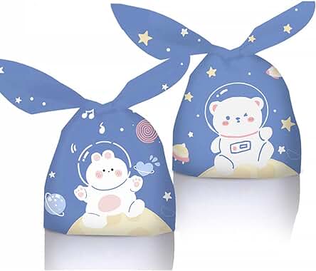 50pcs Bolsas Chuches Cumpleaños,Bolsitas para Regalos,Bolsa de Caramero Galleta de Conejo,para Cumpleaños Infantil,chucherias Cumpleaños, Boda, Navidad (astronauta) 50pcs Bolsas Chuches Cumpleaños,Bolsitas para Regalos,Bolsa de Caramero Galleta de Conejo,para Cumpleaños Infantil,chucherias Cumpleaños, Boda, Navidad (astronauta)