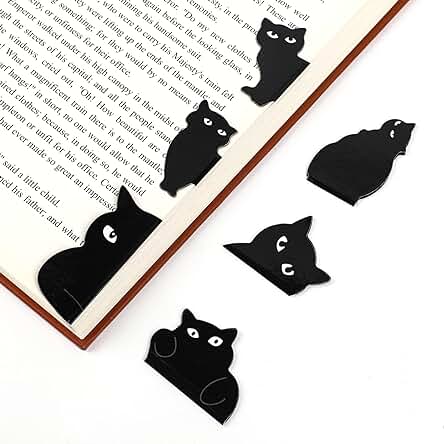 6 Marcadores Magnéticos para Gatos, para Mujeres, Bonitos Gatos, para Amantes de los Gatos, Regalos, Marcadores Magnéticos para Páginas de Libros, para Profesores, Estudiantes, Amantes de los Libros