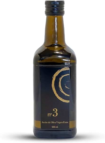Aceite Oliva Virgen Extra. Variedad Picual. Aceite de Oliva Virgen Extra en Formato de 500ml en Botella de Cristal Opaca. AOVE Picual. Aceite Gourmet Virgen Extra. Ideal para uso Propio o como Regalo.