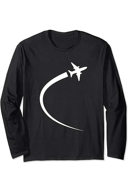 Airliner Fan Graphic Design Present Pilot Dad Mom Regalo de Piloto para Amantes del Avión, para Hombres, Mujeres, Niños y Niñas Manga Larga Airliner Fan Graphic Design Present Pilot Dad Mom Regalo de Piloto para Amantes del Avión, para Hombres, Mujeres, Niños y Niñas Manga Larga