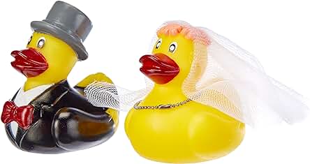 Alandra Party- Juego de Caja de Regalo Mr and Mrs Duck, Multicolor, 10 x 6 x 7 Centimeters (Alandra Products Ltd. DUCKS-001)