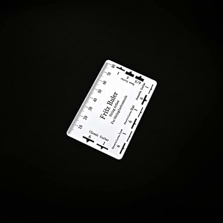 Alnicov Cuerda de Guitarra Medidor de Acción Regla de tono de Cuerda Herramienta Luthier para Instrumentos de Cuerda