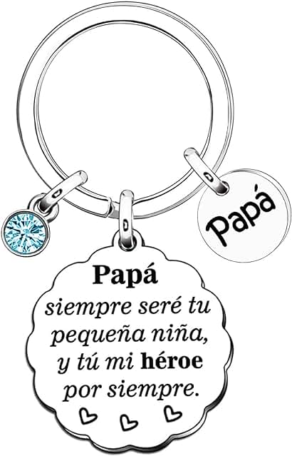 Angelra Regalo del Día del Padre Llavero Papá de Hombre Colgante Grabado Regalo Familiar Para el Mundo Eres un Padre, Pero Para tu Familia Eres el Mundo