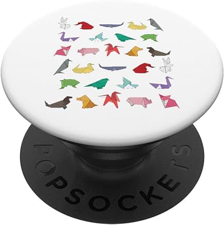 Animales de Origami de Papel Regalos para Amantes del PopSockets PopGrip: Agarre Intercambiable para Teléfonos y Tabletas Animales de Origami de Papel Regalos para Amantes del PopSockets PopGrip: Agarre Intercambiable para Teléfonos y Tabletas
