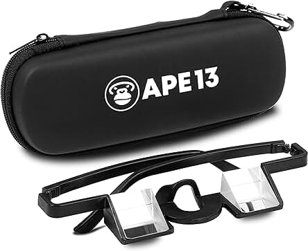 APE13® Gafas de Seguridad de Escalada - Prisma Gafas para Protección del Cuello y Seguridad con Gafas de Escalada. Gafas de Escalada como Regalo de Escalada Adecuado como Aditivo para Dispositivo de Seguridad de Escalada.