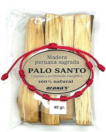 Arana's - Palo Santo para Quemar - Incienso Natural - Madera Sagrada 100% Natural de Peru - Aleja Energías Negativas y Atrae Las Positivas - Palosanto Primera Calidad - Amuletos de la Suerte (1 Pack) Arana's - Palo Santo para Quemar - Incienso Natural - Madera Sagrada 100% Natural de Peru - Aleja Energías Negativas y Atrae Las Positivas - Palosanto Primera Calidad - Amuletos de la Suerte (1 Pack)