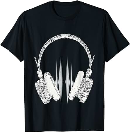 Auriculares DJ Shirt-Party Tee Regalo Para DJS Camiseta Auriculares DJ Shirt-Party Tee Regalo Para DJS Camiseta