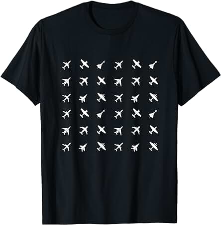 Piloto Mecánico Aviones Diferentes Tipos Aviones Avión Camiseta