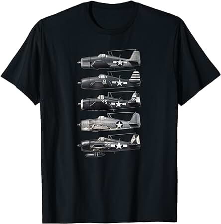 Aviones de Combate Grumman F6F Hellcat WW2 Camiseta