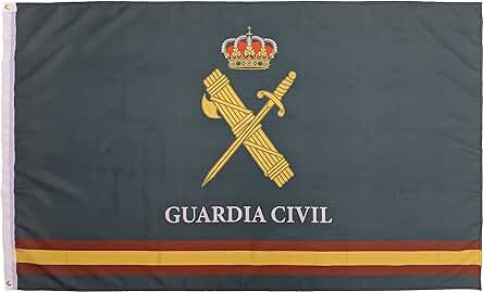 Bandera de la Guadia Civil 150x90cm. Bandera de la Benemerita. Spanish Civil Guard. Guardia Civil Española. Agrupacion de Trafico. Bandera Patriota.