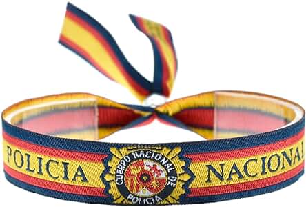 BDM Pulsera Policía Nacional, CNP, Comisaria Nacional de Policia Española, con el Escudo y la Bandera Española, Cinta para Hombre y Mujer. BDM Pulsera Policía Nacional, CNP, Comisaria Nacional de Policia Española, con el Escudo y la Bandera Española, Cinta para Hombre y Mujer.