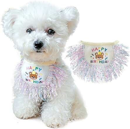 BDSHUNBF Cumpleaños para Perros, Bandana Cumpleaños Perro, Regalo Set de Cumpleaños para Perros, Decoracion Cumpleaños, para la Decoración del Perro y el Gato