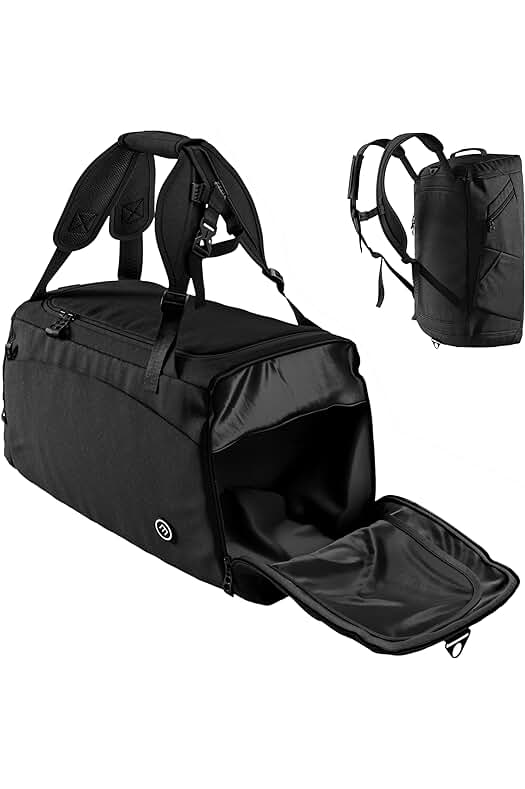 BeMaxx Bolsa de Deporte para Hombre y Mujer + Función en la Espalda, Compartimento para Zapatos, Neceser de Aseo | 40 L – Bolsa de Fitness de Viaje, Baño, Equipaje, Gimnasio, Baloncesto, Tenis, Yoga,