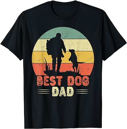 Best Dog Dad Ever Divertido Perro de Regalo idea de Perro Camiseta