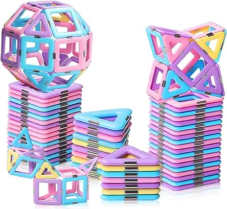 Bloques Construcción Niños Juguetes Niños 2 3 4 5 Años Magnéticos Stem Aprender Creativo Juegos Educativos Juguete para Niños Niñas 5 6 7 8 Años Cumpleaños Nuevo Reyes Magos Navidad