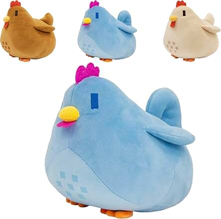 BOBOC Stardew Valley - Peluche, 7,87 Pulgadas, Stardew Valley Chicken Pillow Plush, Polluelo de Peluche, PP Cotton Soft Stuffed Animal Toys, Pascua Lindo Relleno, Decoración de Oficina