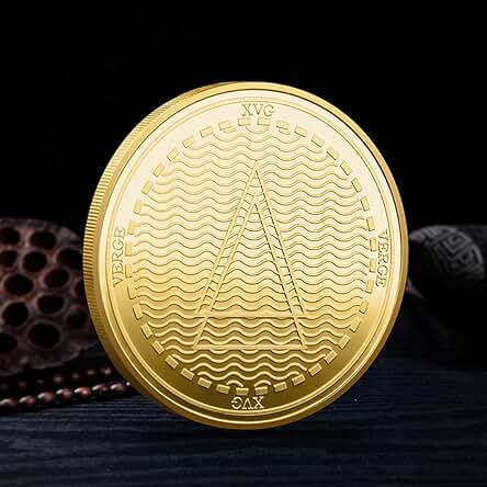 BOKJG Moneda de Criptomoneda de Borde Moneda Criptográfica Física Plateada XVG Regalo de Recuerdo Colección de Monedas sin Moneda Moneda Conmemorativa-Mejor Regalo