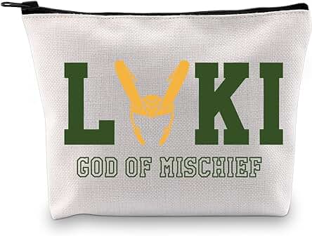 Bolsa de Maquillaje con Cremallera, Ideal como Regalo de la Mitología Nórdica, Ideal como Regalo, God of Mischief Makeup Eu, Medium, Bolsa de Maquillaje con Cremallera, Ideal como Regalo de la Mitología Nórdica, Ideal como Regalo, God of Mischief Makeup Eu, Medium,