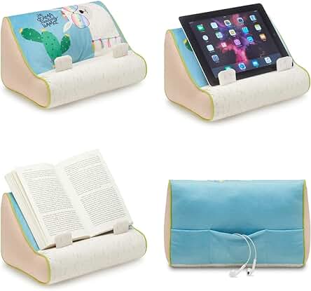 Book Couch Soporte para iPad | Soporte para Tableta | Soporte para Libros | Almohada de Lectura | Leer en la Cama en Casa | Soporte Cojín para Tableta | Regalo para Lectores