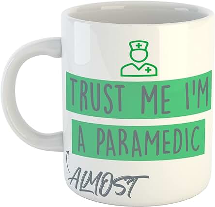 CAFFIN8 COFFEE Trust Me I'm Almost an Paramedic – Taza Paramédico – Escuela Paramédico – Universidad Paramédica – Regalo de Graduación Paramédico