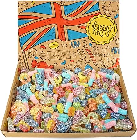 Caja de Regalo de Dulces Veganos: Regalo de Dulces de Pascua para Cumpleaños, para él, para Ella, para el Día de la Madre: 850g de Dulces Variados