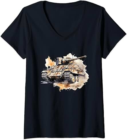 Camión Blindado Legendario - Historia Militar Alemana Camiseta Cuello V