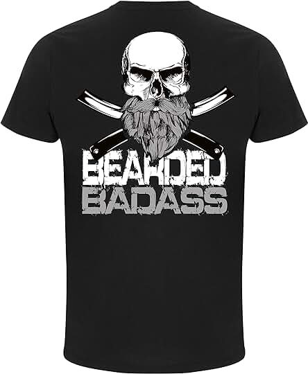 Camiseta: Bird's Beard - Barba de Pájaro - Fígaro - Bigote - Biker - Hipster - Marino - Fun T-Shirt - Barber-Shop - Hombre-s y Mujer-es - Fumar - Pipa - 420 - Retro