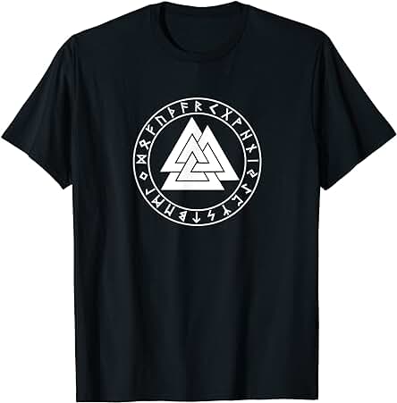 Camiseta Viking Viking Valknut Runes Viking Papa Camiseta Camiseta Viking Viking Valknut Runes Viking Papa Camiseta