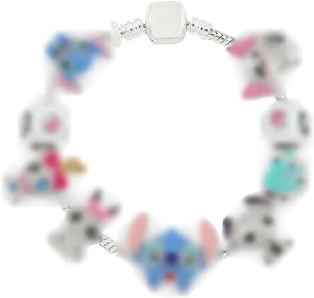 Cartoon Pulsera Simyron Cartoon Pulsera con Dios Brillantes, Cartoon Pulsera con Dijes Ajustable 17cm Cartoon Pulsera con Dijes Pulseras de Joyería para Mujer para Regalo