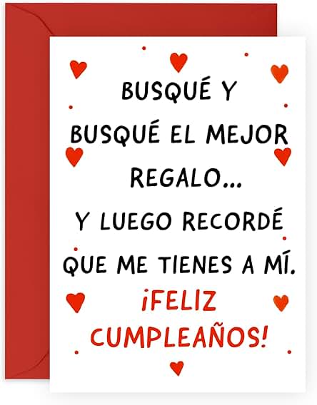 Central 23 Tarjeta de Cumpleaños Divertida para Hombre y Mujer - 'Y LUEGO RECORDÉ QUE ME TIENES A MÍ' - Tarjeta de Felicitación para Esposo y Esposa - Regalos para Novio Novia Pareja