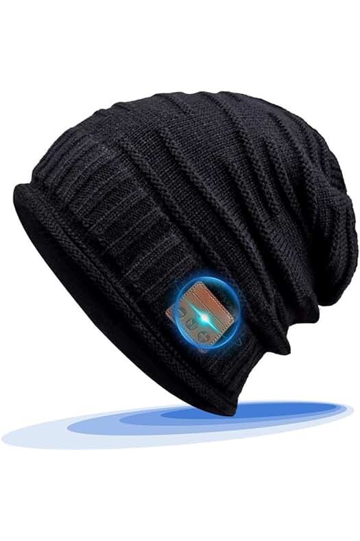 CHEERFUN Gorro Bluetooth Regalo Original para Hombres y Mujeres, Gorro con Auriculares Bluetooth, Bluetooth 5.0 Gorros Invierno Hombre, Gorro Deportivo Ultra Suave, Regalos Personalizados para Navidad