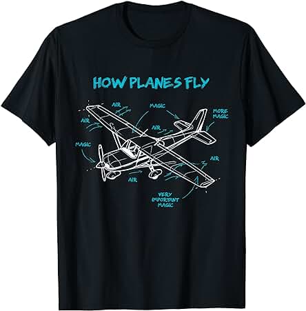 Cómo Vuelan los Aviones Aviación Regalo RC Aeromodelismo Camiseta