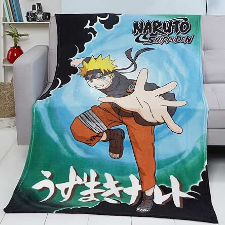 Coco Moon Naruto - Manta de Forro Polar para Cama, Ideal para Entusiastas del Anime, Accesorios para Dormitorio, Regalos