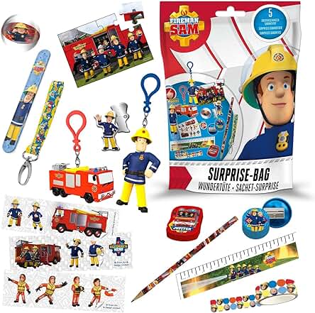 Craze Surprise Bag, Sorpresa, Figuras y Accesorios Sam el Bombero, Bolsas de Regalo para Niños, 24010, Multicolor