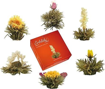 Creano - Un Mix de Té de Flores - Té Blanco, 6 Tipos Diferentes Idea Regalo