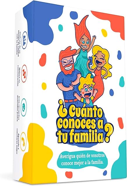 ¿Cuánto Conoces a tu Familia? Un Divertido Juego de Cartas Familiar Lleno de Pruebas y Desafíos para Ver Quién Conoce Mejor a la Familia! Juego de Mesa, para Adultos y Niños