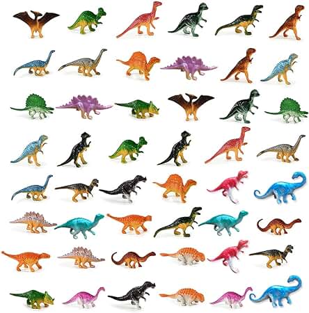 DAGORD 48 Piezas Dinosaurios Juguetes Pequeños Figuras de Dinosaurios de Coleccion Mini Dinosaurios de Plástico Figuras Realistas de Dinosaurios Regalos de Cumpleaños para Niños 3 4 5 6 7 8 Años DAGORD 48 Piezas Dinosaurios Juguetes Pequeños Figuras de Dinosaurios de Coleccion Mini Dinosaurios de Plástico Figuras Realistas de Dinosaurios Regalos de Cumpleaños para Niños 3 4 5 6 7 8 Años