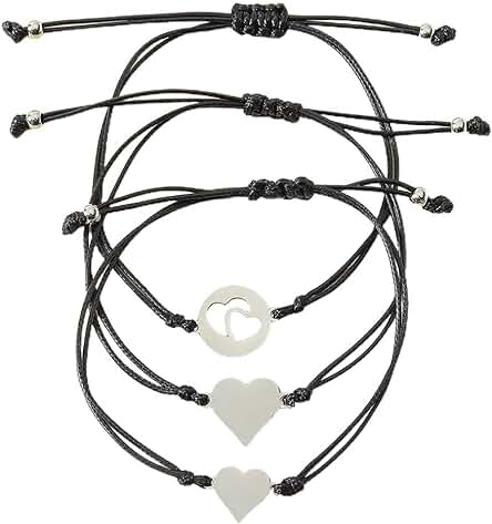 DDKY Pulseras de Amistad, Pulseras de Pareja, Pulseras Hechas a Mano, Regalos para Hermana, Mejor Amiga, Novio y Novia