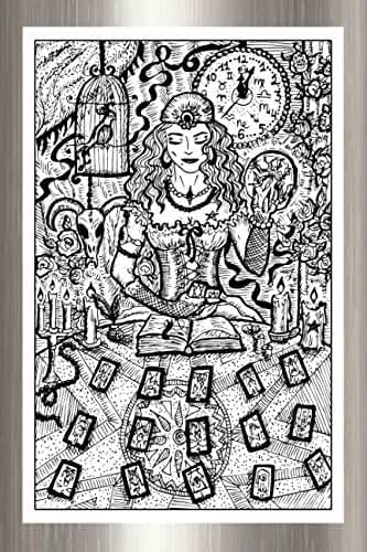 Diario Del Tarot: Cuaderno para Practicantes de Cartomancia: 6x9 ",Bullet Journal,200 Páginas,Cartas del Tarot,Videntes,Mediums,tirada de una Carta, ... Brillante y Blanda,Diario Espiritual