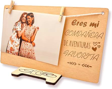 DIGIDU | Marcos de Fotos Personalizado, Portafoto, Regalo Original Amigo, Regalo San Valentin para Parejas, Regalo Cumpleanos, Decoración Wonderful, Aniversario