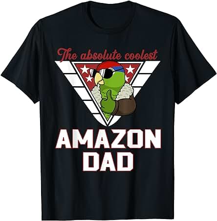 El Mejor Amazon Parrot Dad I Mexicano Pelirroja Amazon Camiseta