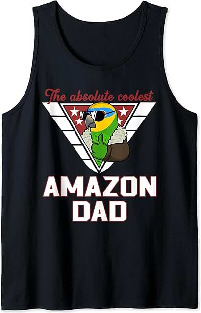 El Mejor Amazon Parrot Dad I Orange-winged Amazon Camiseta sin Mangas